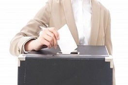 「選挙ビラの折り込みは読売新聞で」の画像